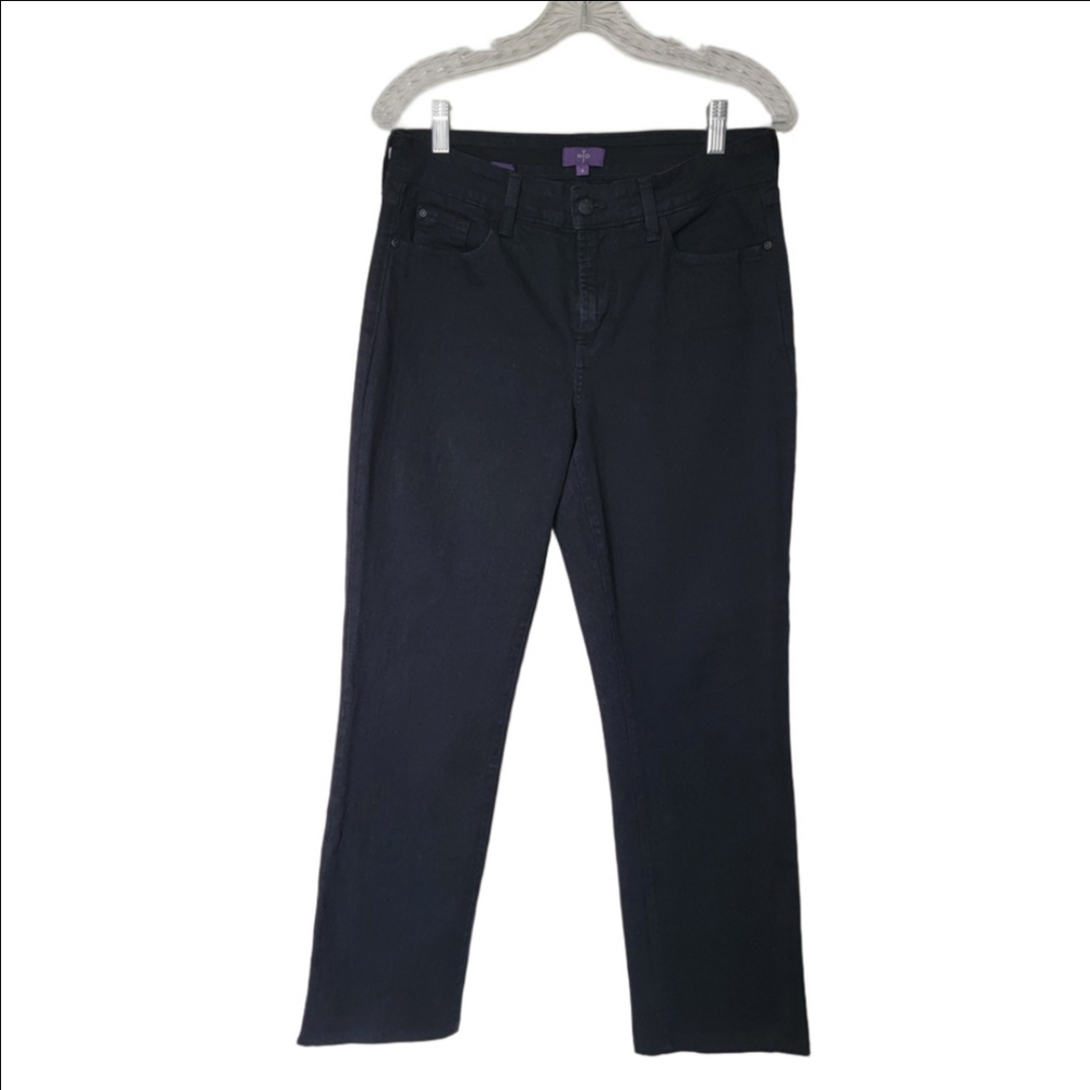 NYDJ Women's Black Straight Leg Jeans